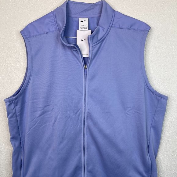 Nike Other - NWT MEN'S NIKE THERMA-FIT VICTORY 1/2 ZIP VEST DQ4573-569 LAVENDER SZ XXL Golf